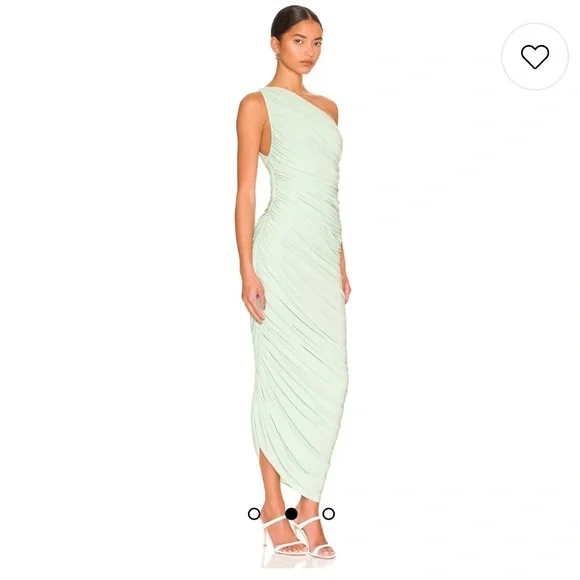 Norma Kamali Diana Midi Dress in Seafoam, NWT - Picture 4 of 7